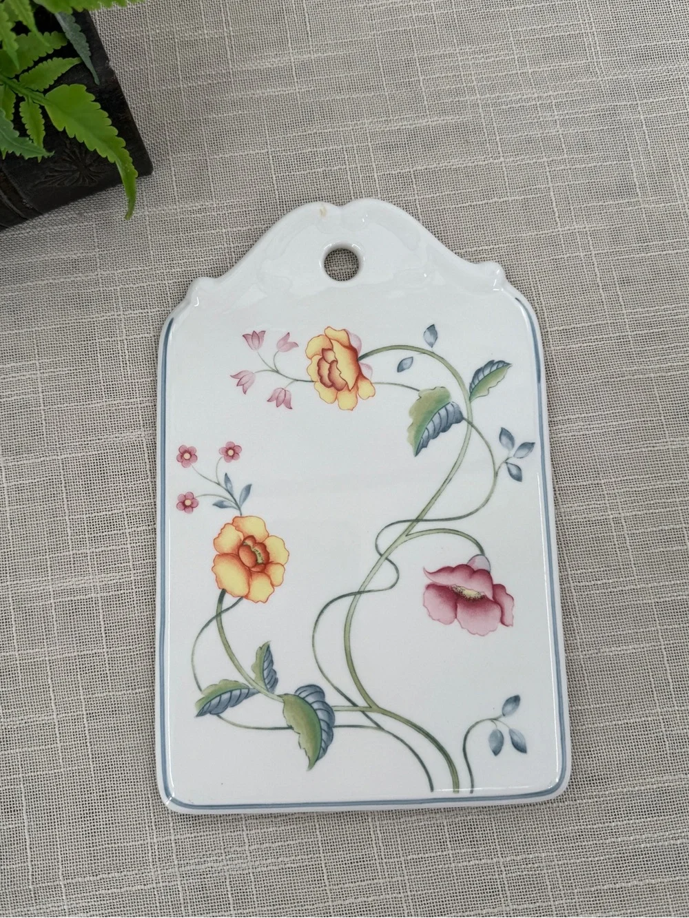 Vintage Villeroy & Boch Cheese Plate Trivet 80s Decor Cottagecore Grannycore